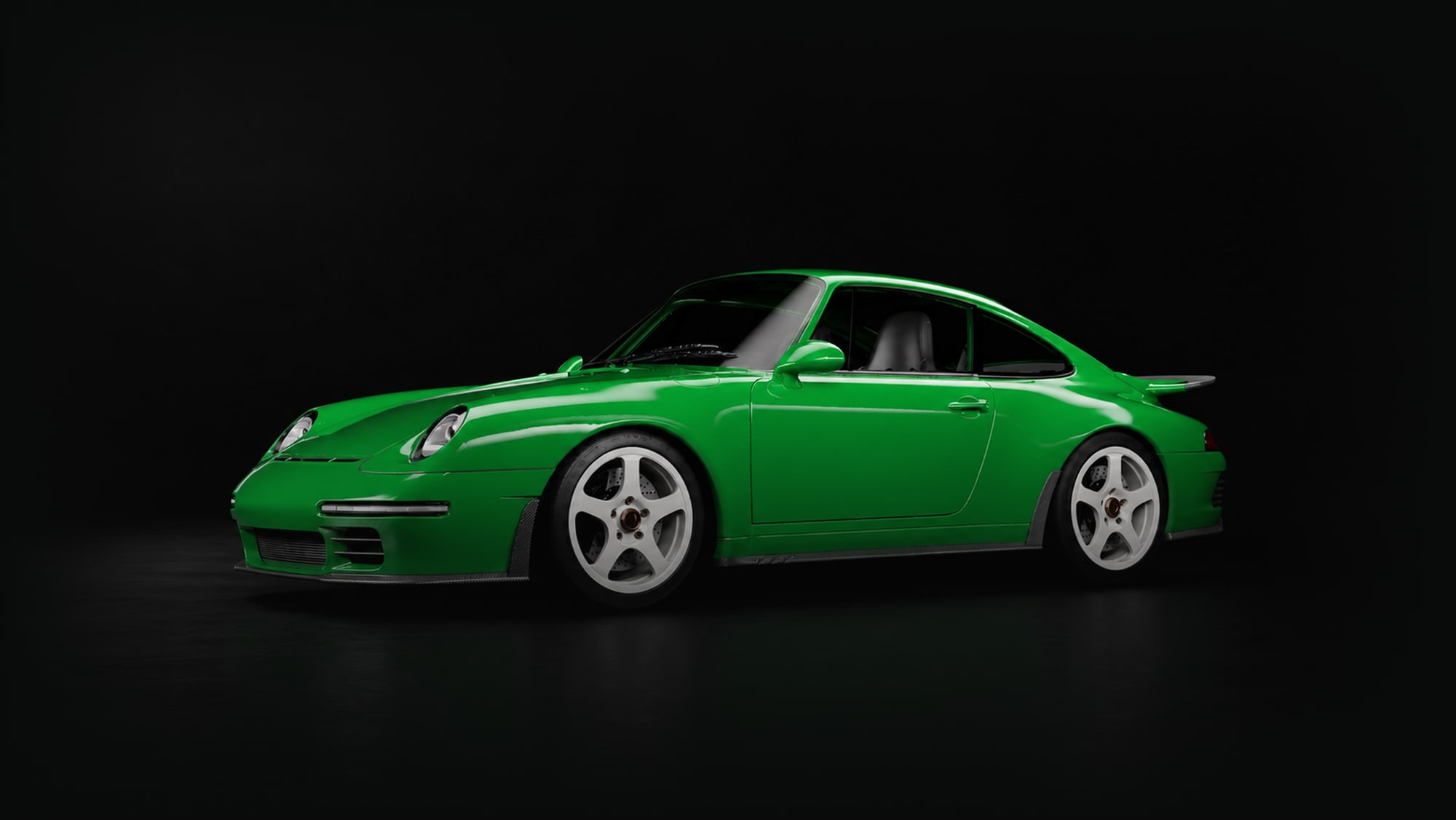 REEN reengineered Porsche 993, three-quarter front view
